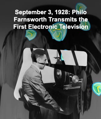 The first electronic television