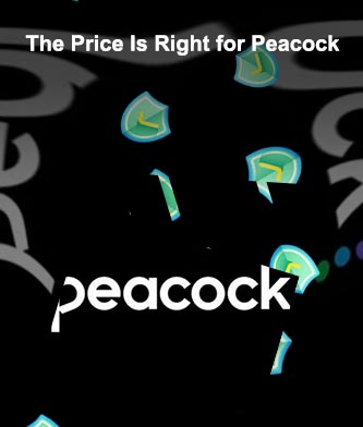 The peacock streaming service